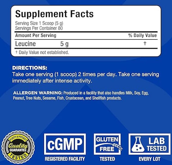 Leucine ALLMAX full facts