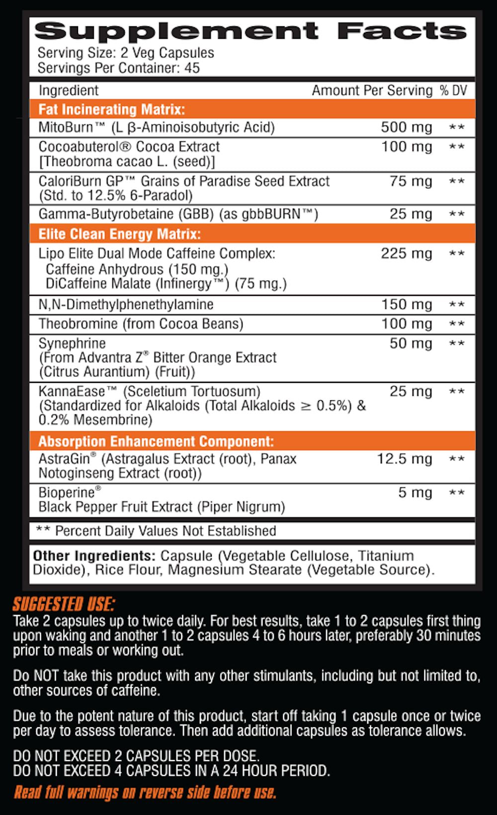 Competitive Edge Labs Lipo Elite Fat Burner