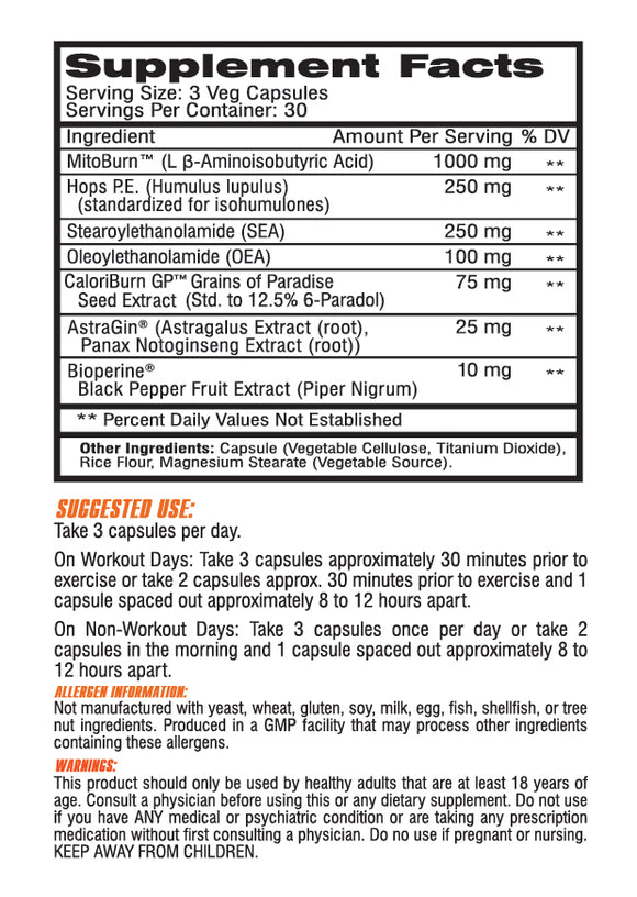 Competitive Edge Labs LipoVantage Stim-Free Fat Burner 90 Caps