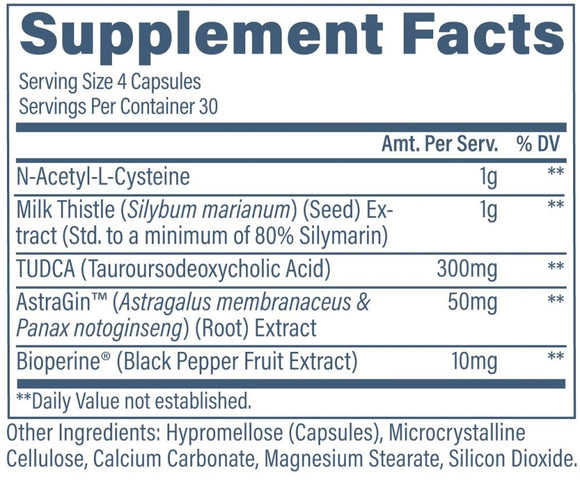 Revive Liver Health | Support Formula 120 Vegie-Capsules fact