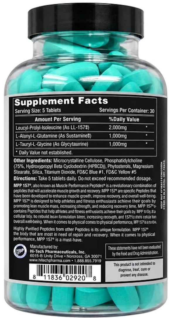 Hi-Tech Pharmaceuticals MPP 157 Peptides - 150 Tablets
