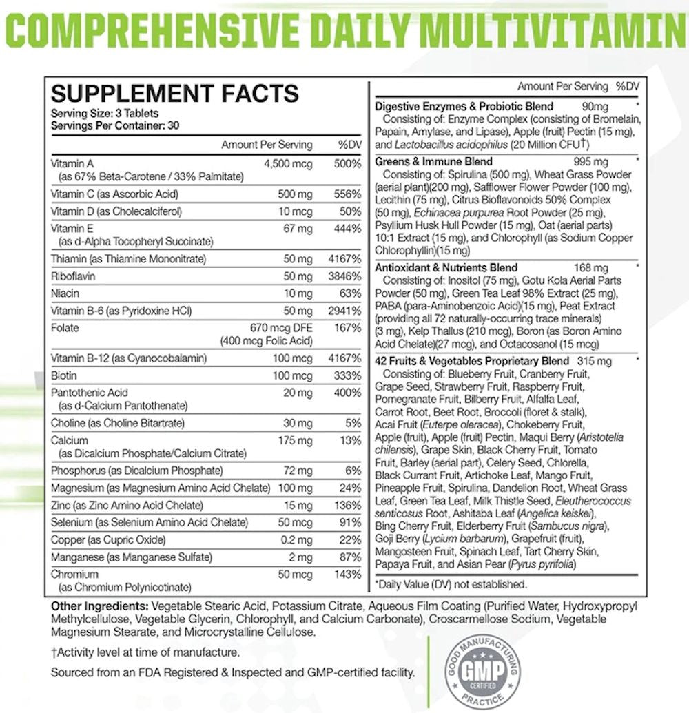 MusclePharm Multi-V | Multi-Vitamin fcat