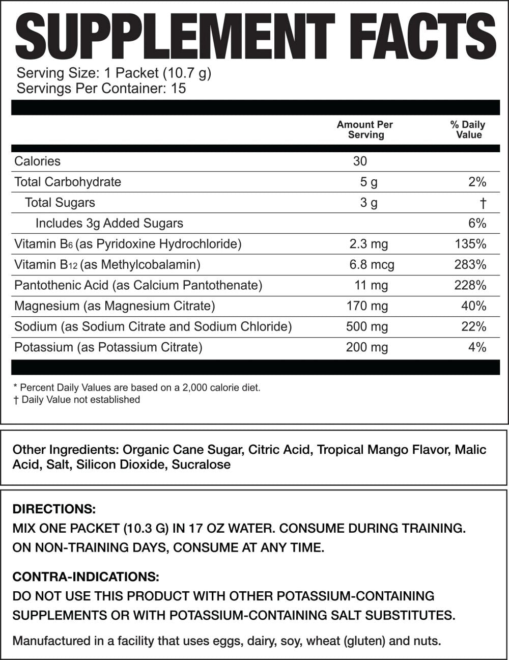 Magnum Nutraceuticals Refrsh Electrolytes facts