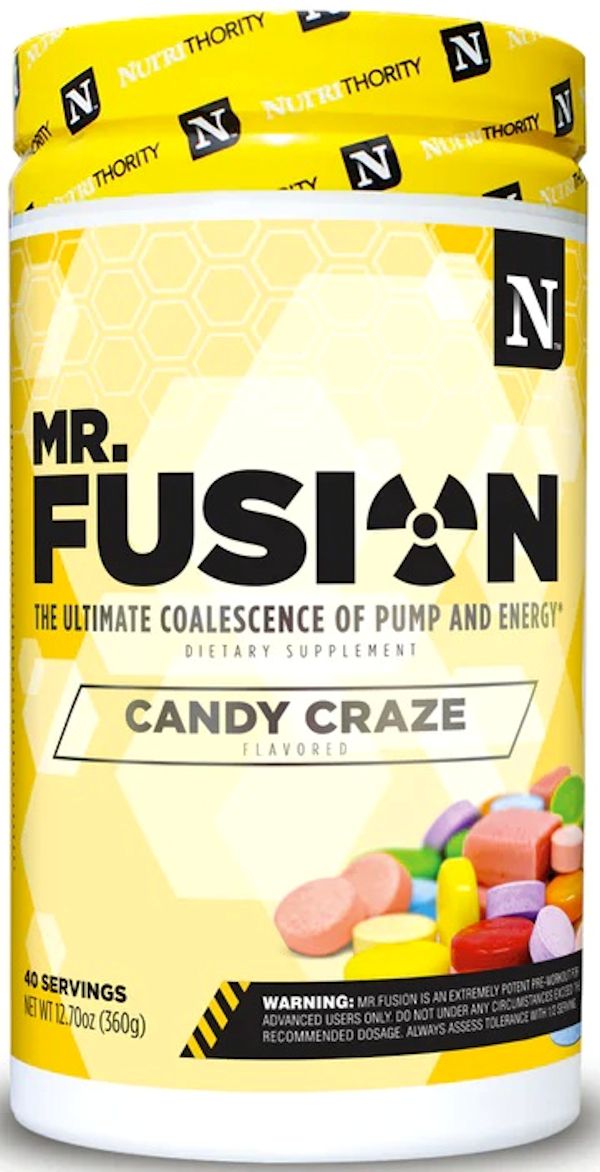 Mr. Fusion Pre-Workout Nutrithority 40 servings gummy