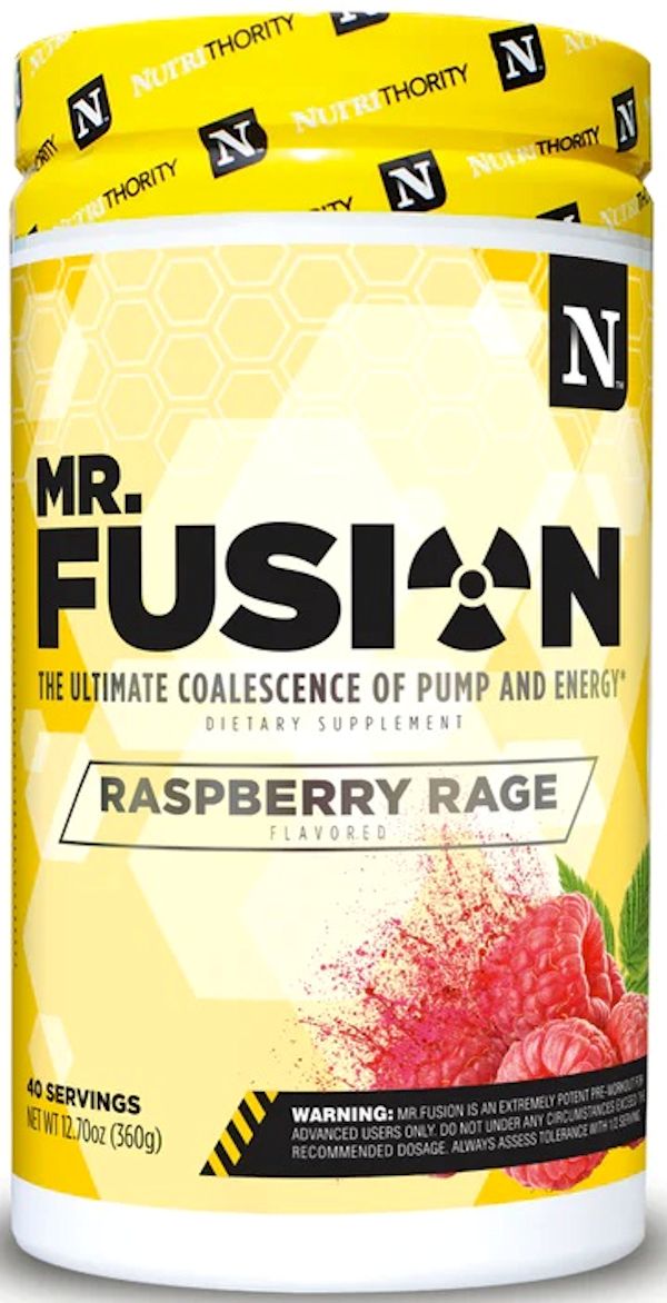 Mr. Fusion Pre-Workout Nutrithority 40 servings mass size