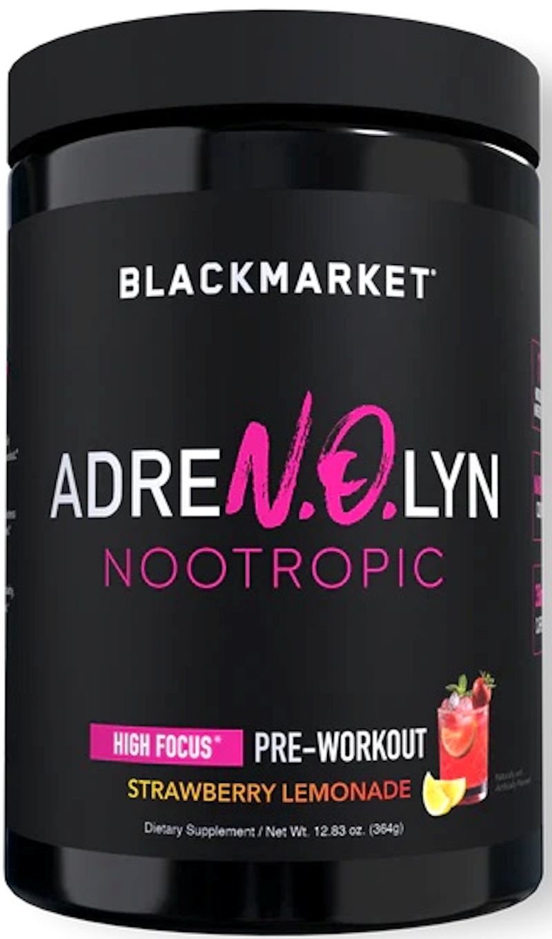 BlackMarket Labs Adrenolyn Nootropic straw