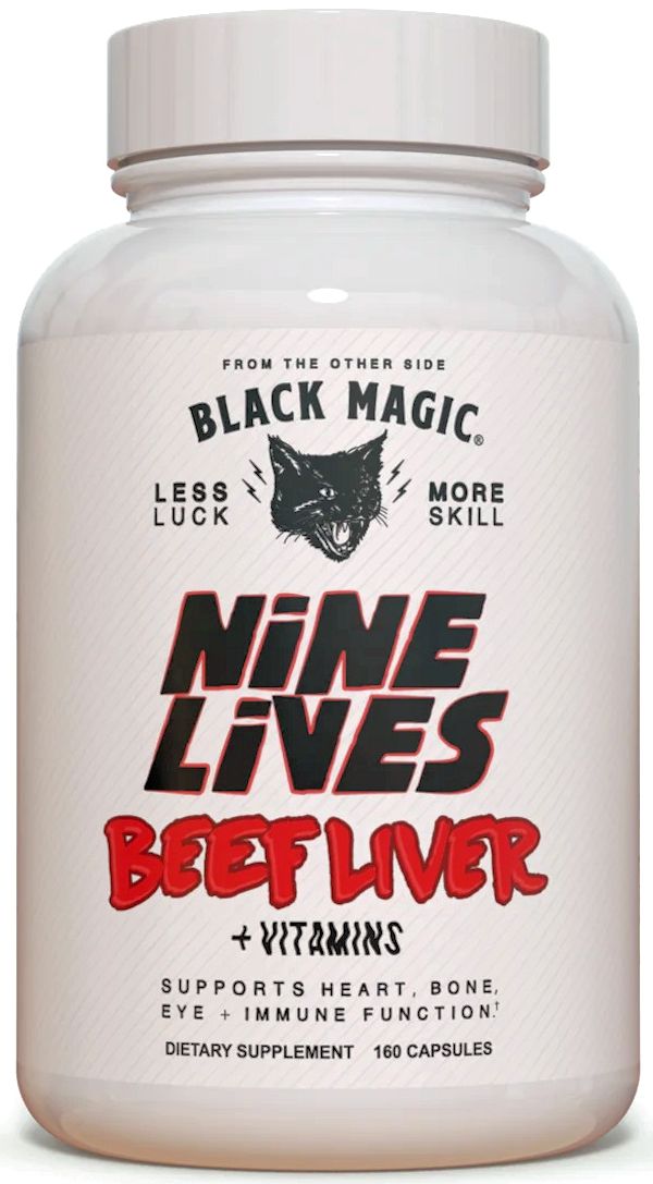 Black Magic Supps Nine Lives Beef Liver+ Vitamins Capsules