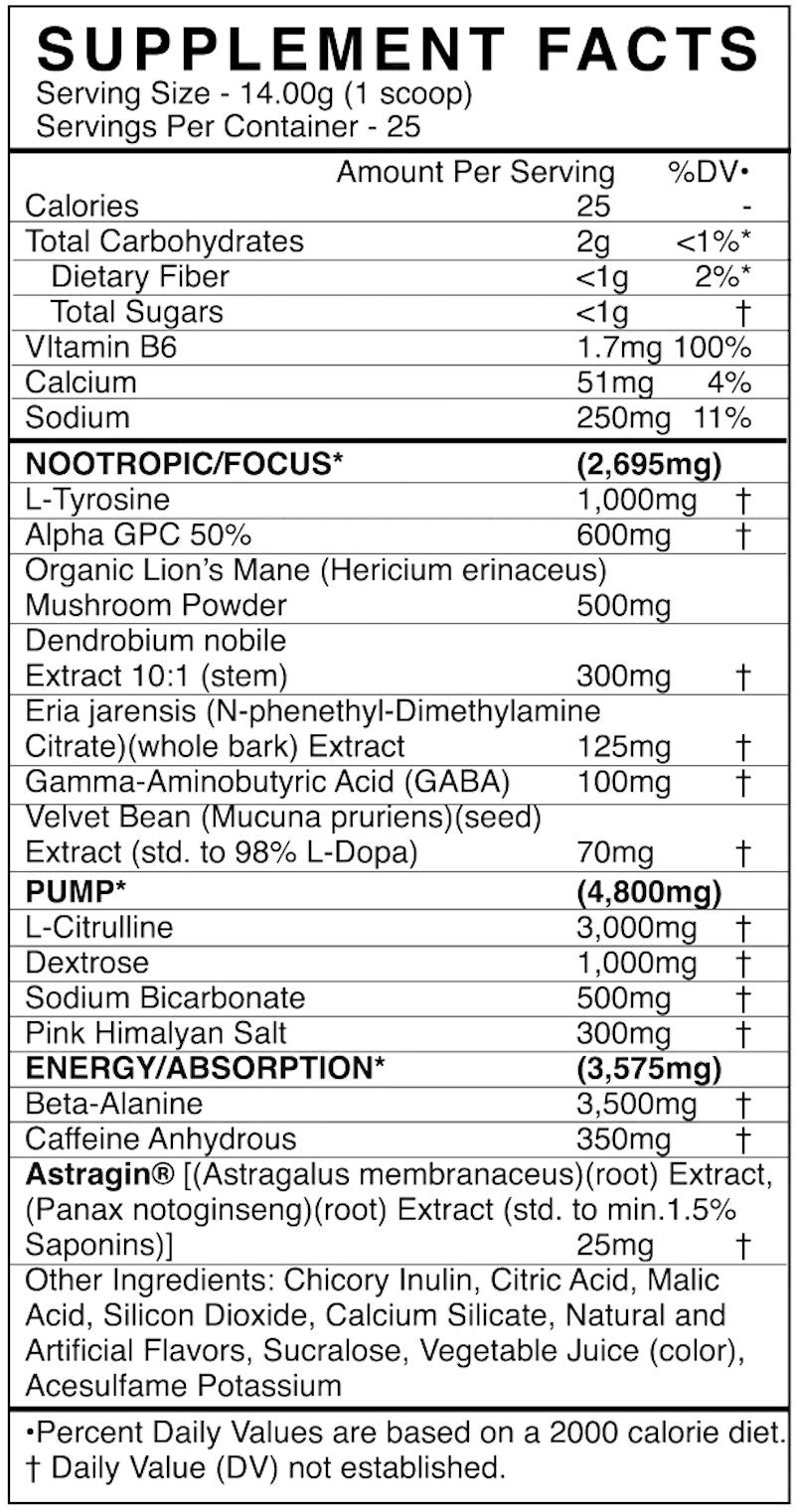 BlackMarket Labs Adrenolyn Nootropic 25 servings