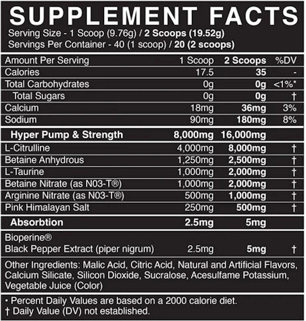 BlackMarket Labs PUMP mango fact