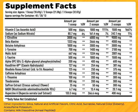 HTLT Supplements Pre-Workout facts