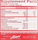 Alani Nu Pre-Workout+ facts