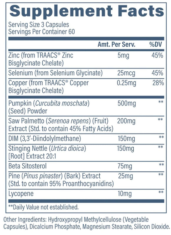 Revive Prostate | Complete Men Health Support 180 Vegie Caps fact