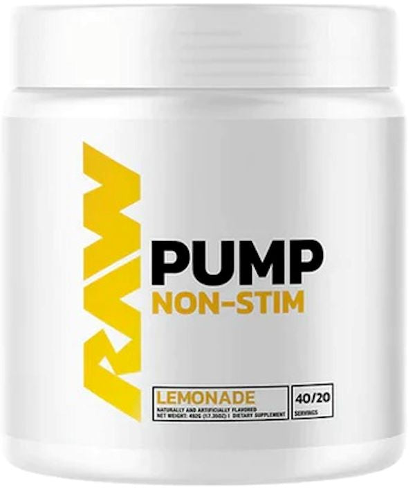 RAW Nutrition Pump Non Stim Pre-Workout 40 servings pine