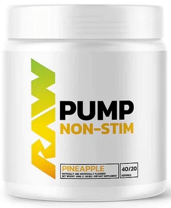 RAW Nutrition Pump Non Stim Pre-Workout 40 servings water