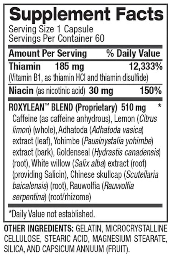 BPI Sports Roxylean Fat Burner fact
