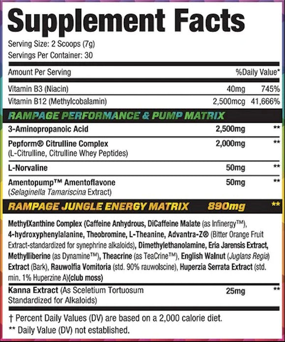 MuscleSport Rhino Rampage High fact