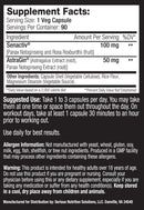 Serious Nutrition Solutions Senactiv XT SNS fact