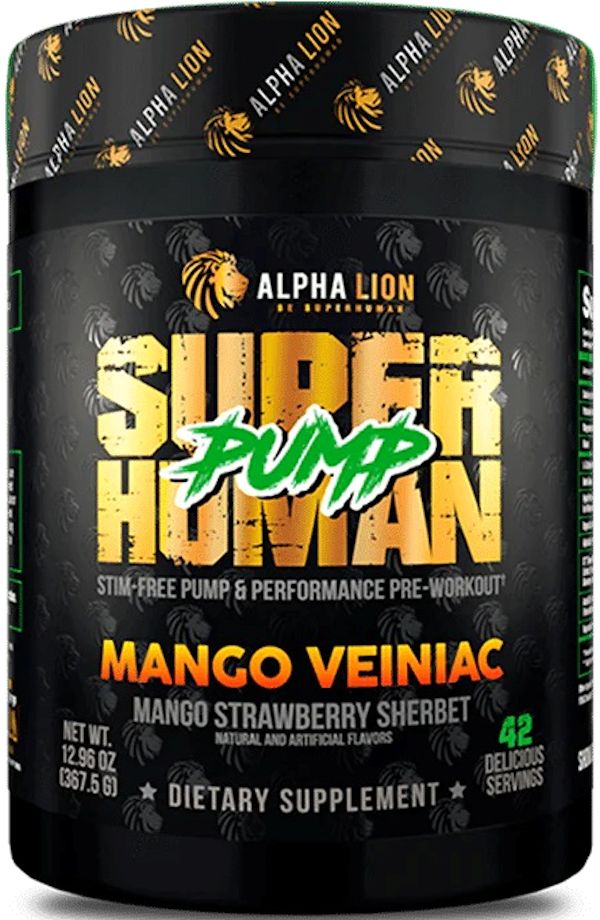 Alpha Lion SuperHuman Pump Stim-Free Pumps Performance p