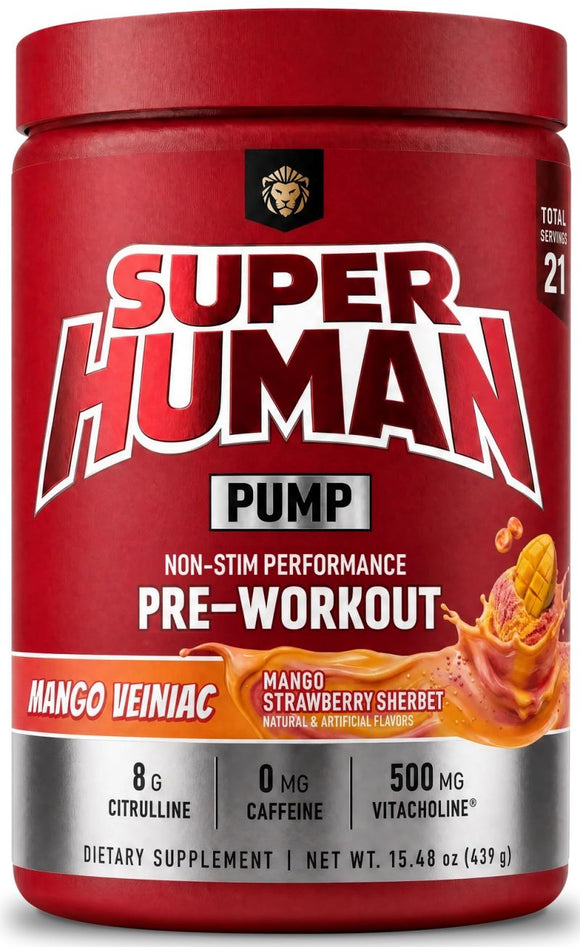 SUPERHUMAN Pump – Stimulant-Free Pre-Workout v