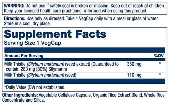Milk Thistle Solaray facts
