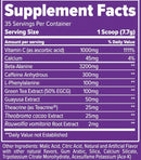 FinaFlex Stimul8 Original Pre-Workout facst
