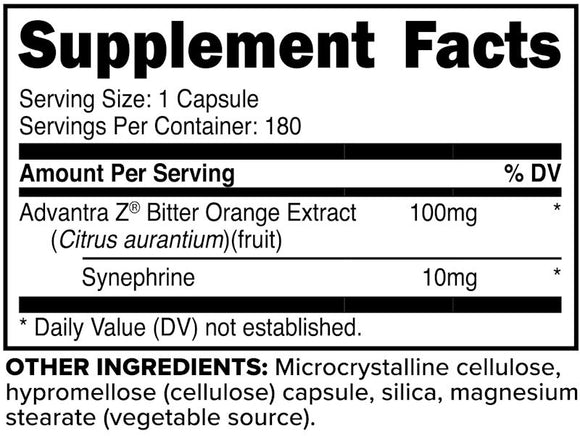 Primaforce Syneburn 180 VegCapsules fact