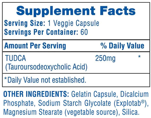 Hi-Tech Pharma TUDCA 250mg fact
