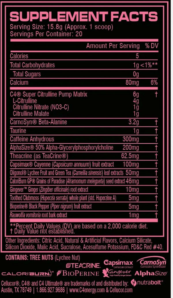 Cellucor C4 Ultimate Shred Pre-Workout