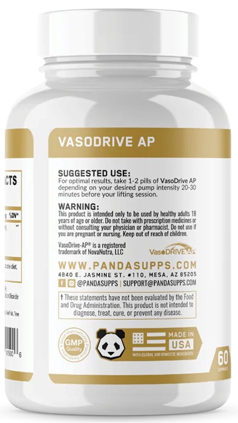 Panda Supps VasoDrive AP side