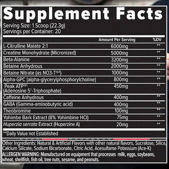 Finaflex WRN High Stim Pre-Workout fact
