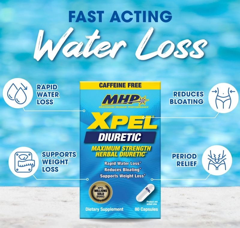 MHP Xpel Caffeine-Free diuretic banner