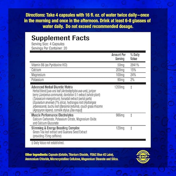 MHP Xpel Herbal Diuretic facts