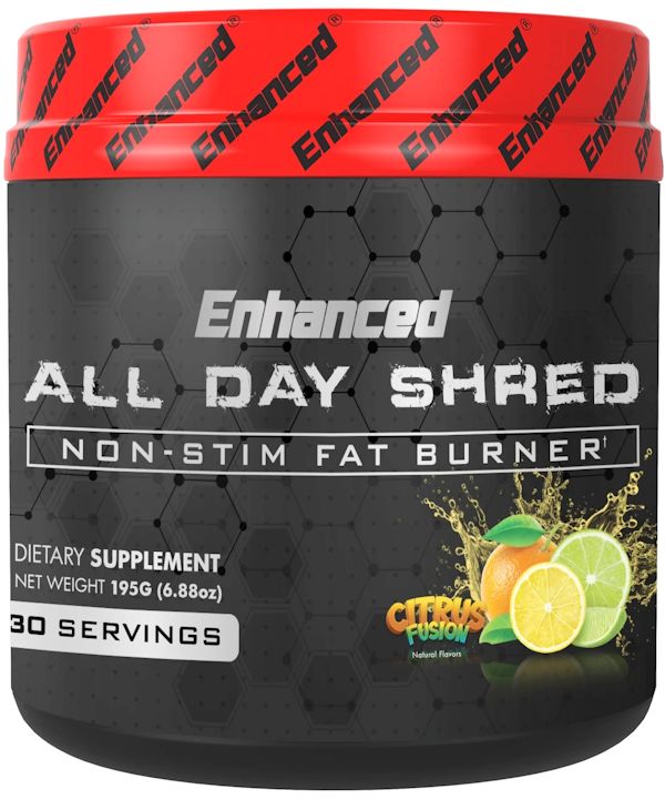 Enhanced Labs All Day Shred Fat Burner Pre-Workout 30 servings citrus