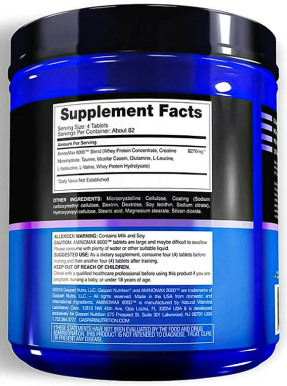 Gaspari Nutrition AminoMax 8000 325 tabs.