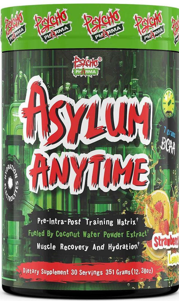 Asylum Anytime BCAA Psycho Pharma blue popsicle
