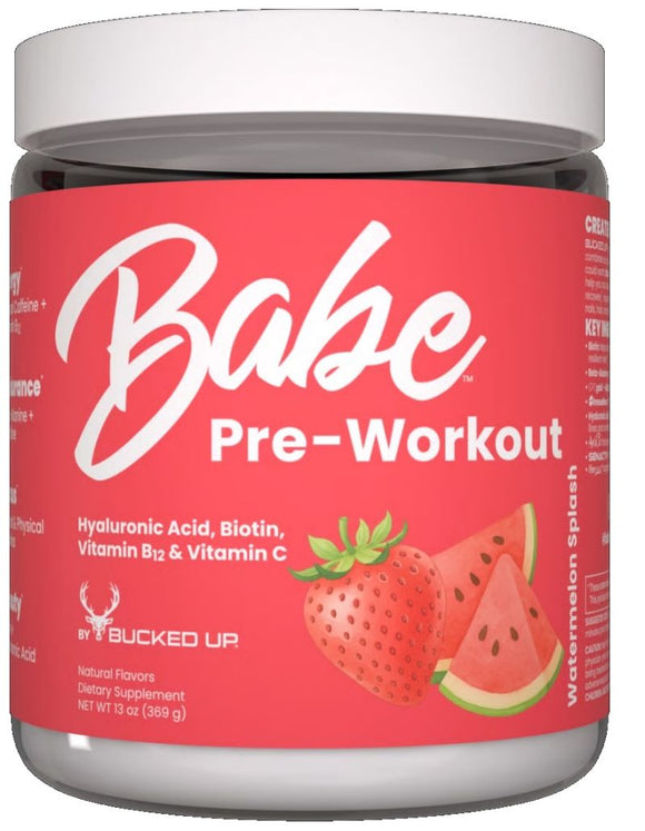 Buck Up Babe Pre Workout water