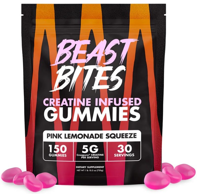 Beast Bites Creatine pink