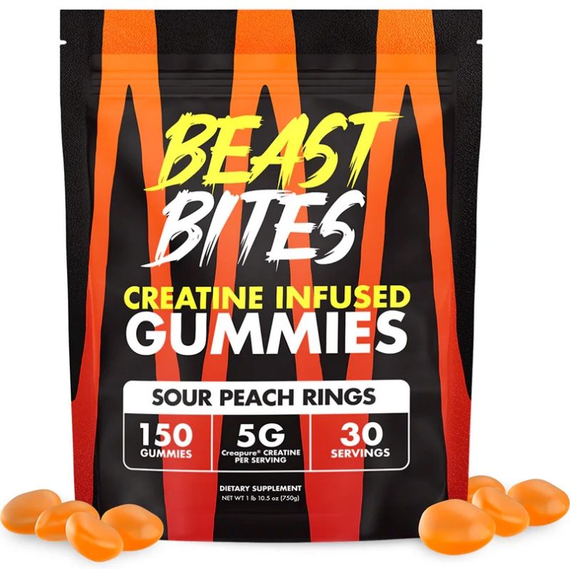 Beast Bites Creatine peach