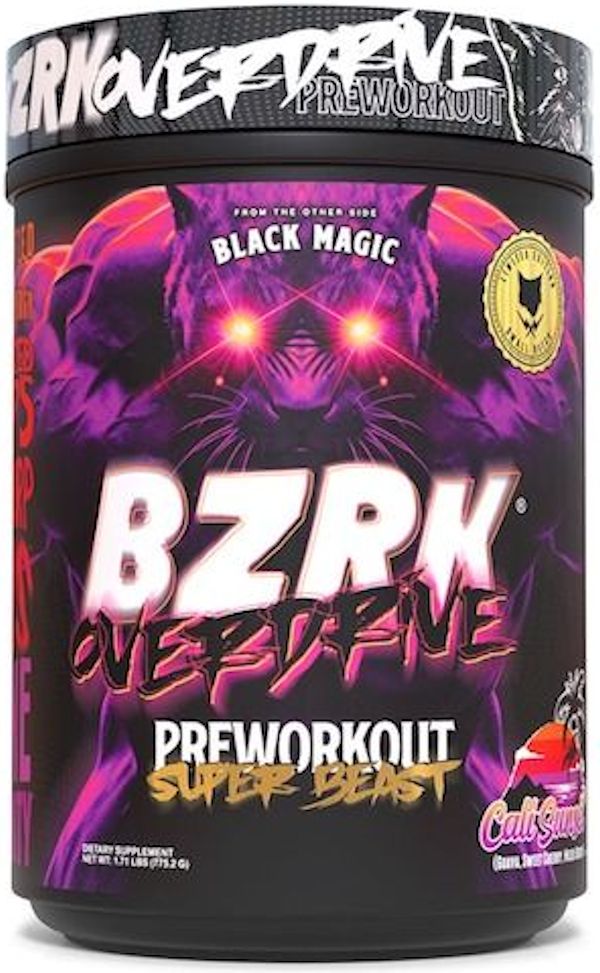 Black Magic Supply BZRK Overdrive High Stim 20 Servings vice 