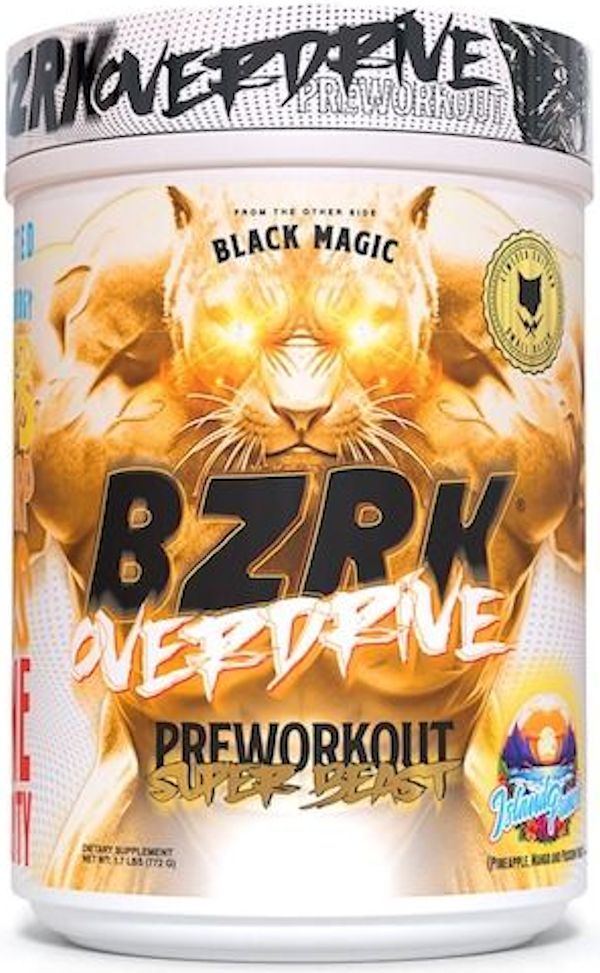 Black Magic Supply BZRK Overdrive High Stim 20 Servings island