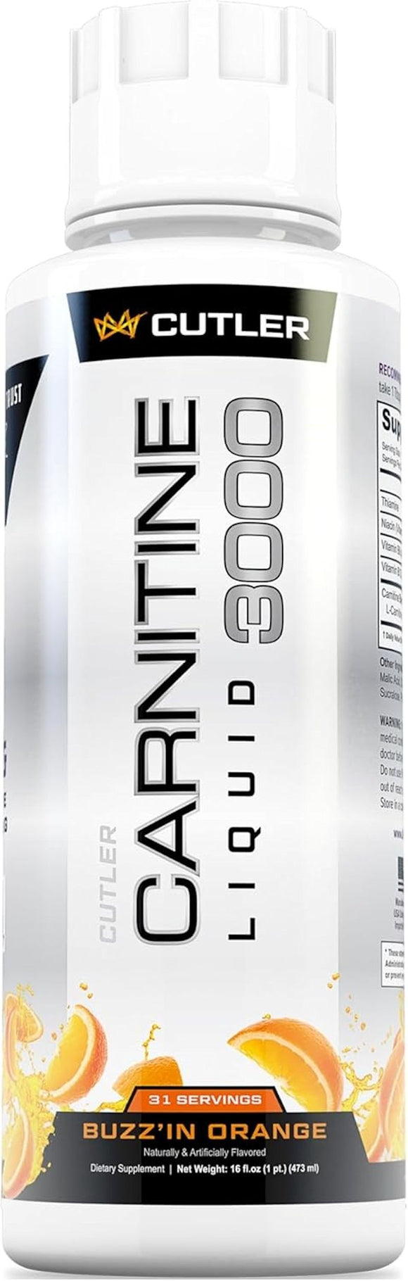Cutler Nutrition Liquid Carnitine 3000 orange