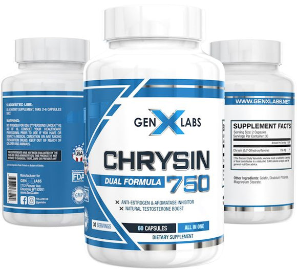 GenXLabs Chrysin 750 Double Pak