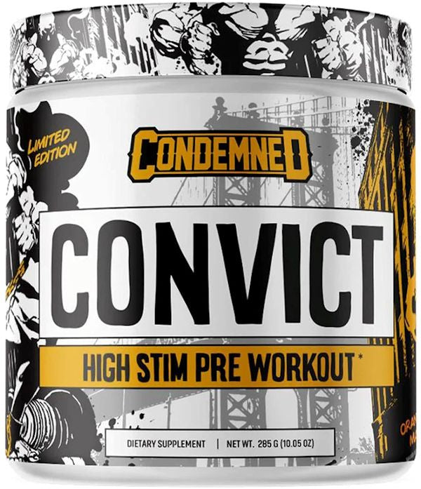 Condemned Labz Convict High Energy Pre-Workout orange
