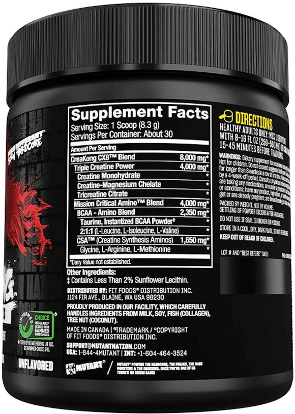 Mutant Creakong CX8 Pre-Workout 30 servings