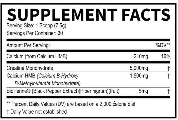 CREATINE HMB Fresh Supps | Muscle Growth fact