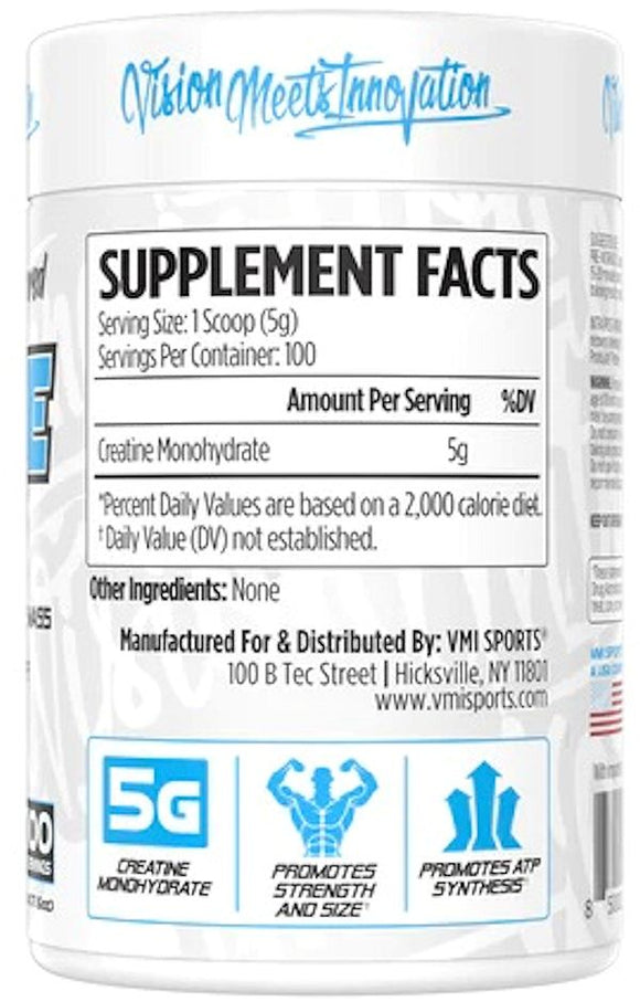 VMI Sports Creatine Monohydrate 300gms fact