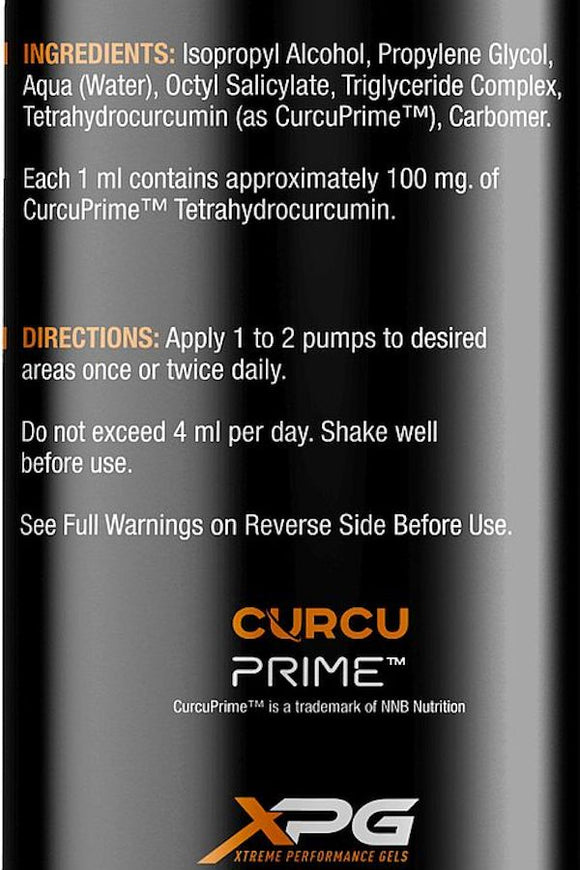 Xtreme Performance Gels CurcuPrime Joint Health fact