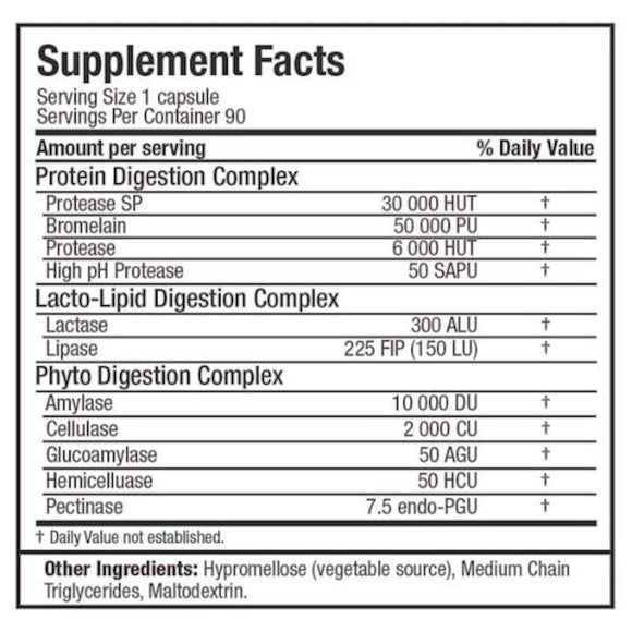 ALLMAX Essentials Digestive Enzymes 90 Capsules fact