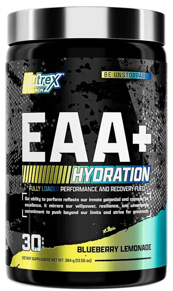 EAA+ Hydration Nutrex Performance and Recovery Fuel blue