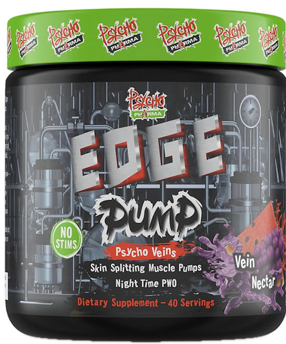 Edge Pump Pre-Workout Psycho Pharma 40 servings vein